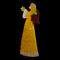 6ft. Lighted 2D Yellow Chenille Angel Outdoor Christmas Decoration